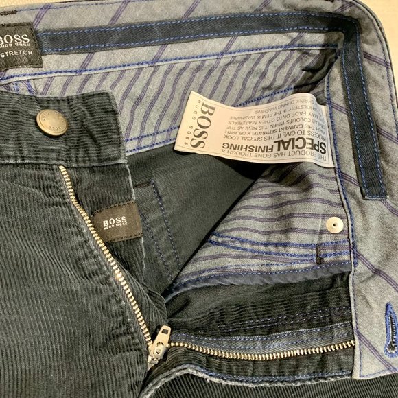 Hugo Boss Corduroy Pants Slacks Jeans 33x32 Maine Regular Fit - Picture 5 of 10